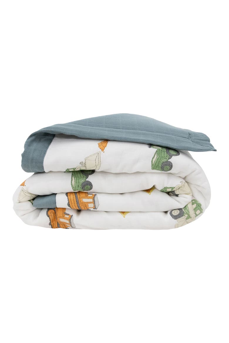 Cotton Muslin Toddler Comforter, Alternate, color, TRUCKS