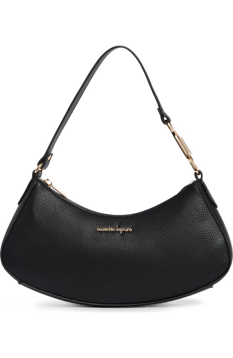 Nanette Lepore Baguette Shoulder Bag, Main, color, Black