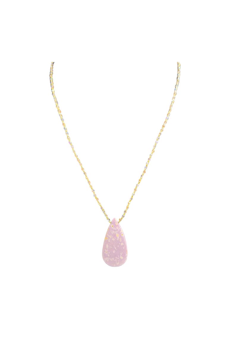 MADISON BEVERLY HILLS Pink Phosphorite Teardrop Necklace, Main, color, Pink