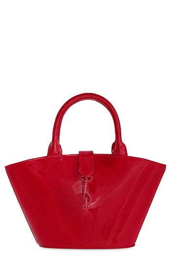 Rebecca Minkoff Megan Micro Fan Tote Bag In Red