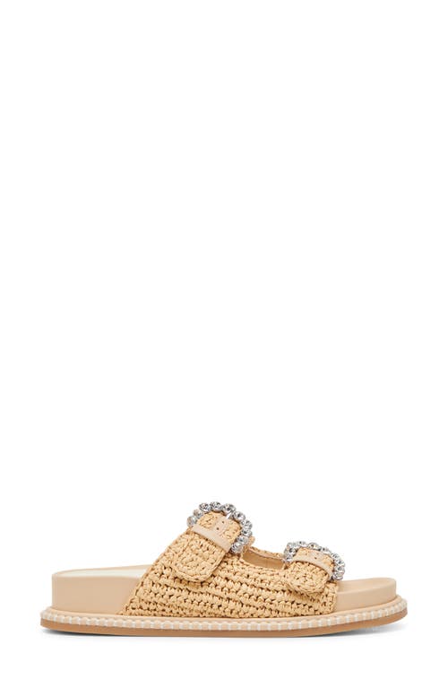 Dolce Vita Shauny Crystal Wedge Sandal In Natural Knit