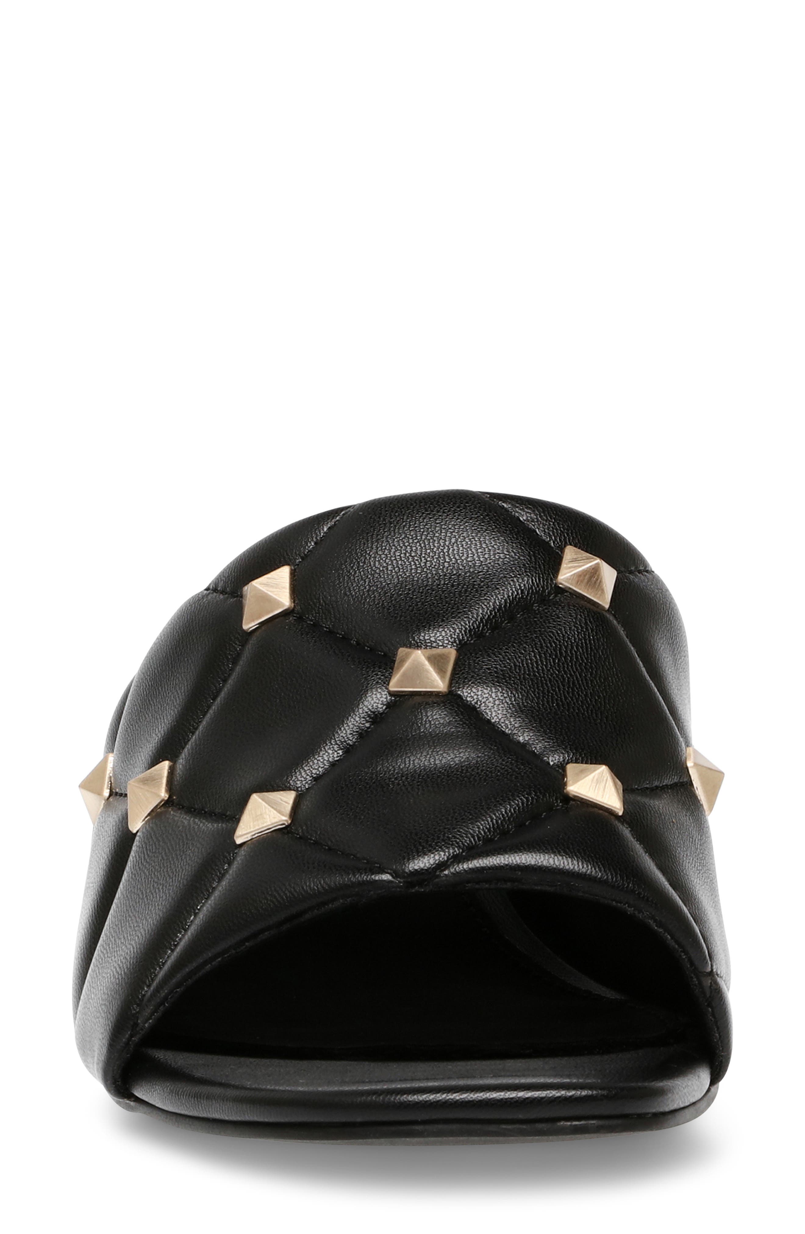 Anne Klein Kitay Quilted Kitten Heel Sandal, Alternate, color, 