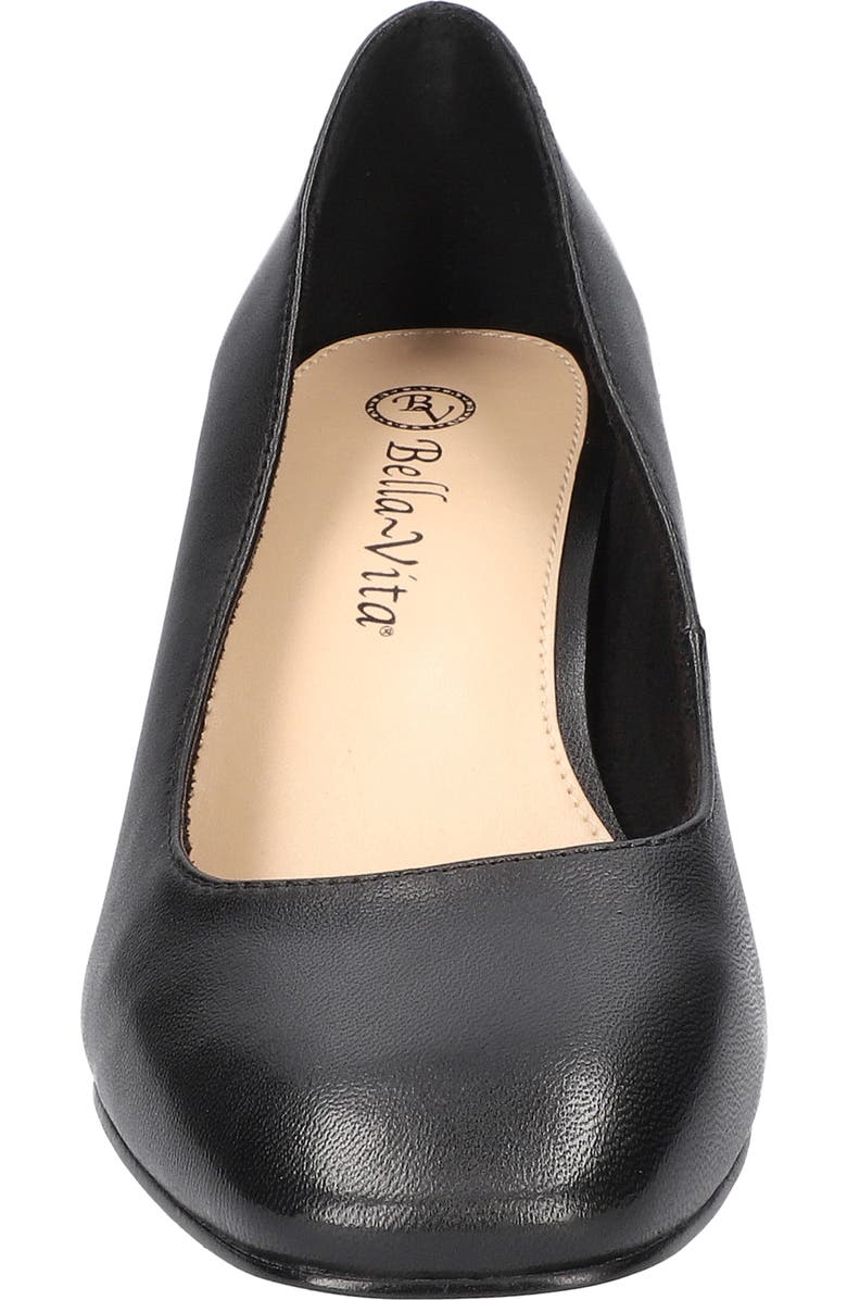 Bella Vita Jillian Square Toe Pump, Alternate, color, Black Leather