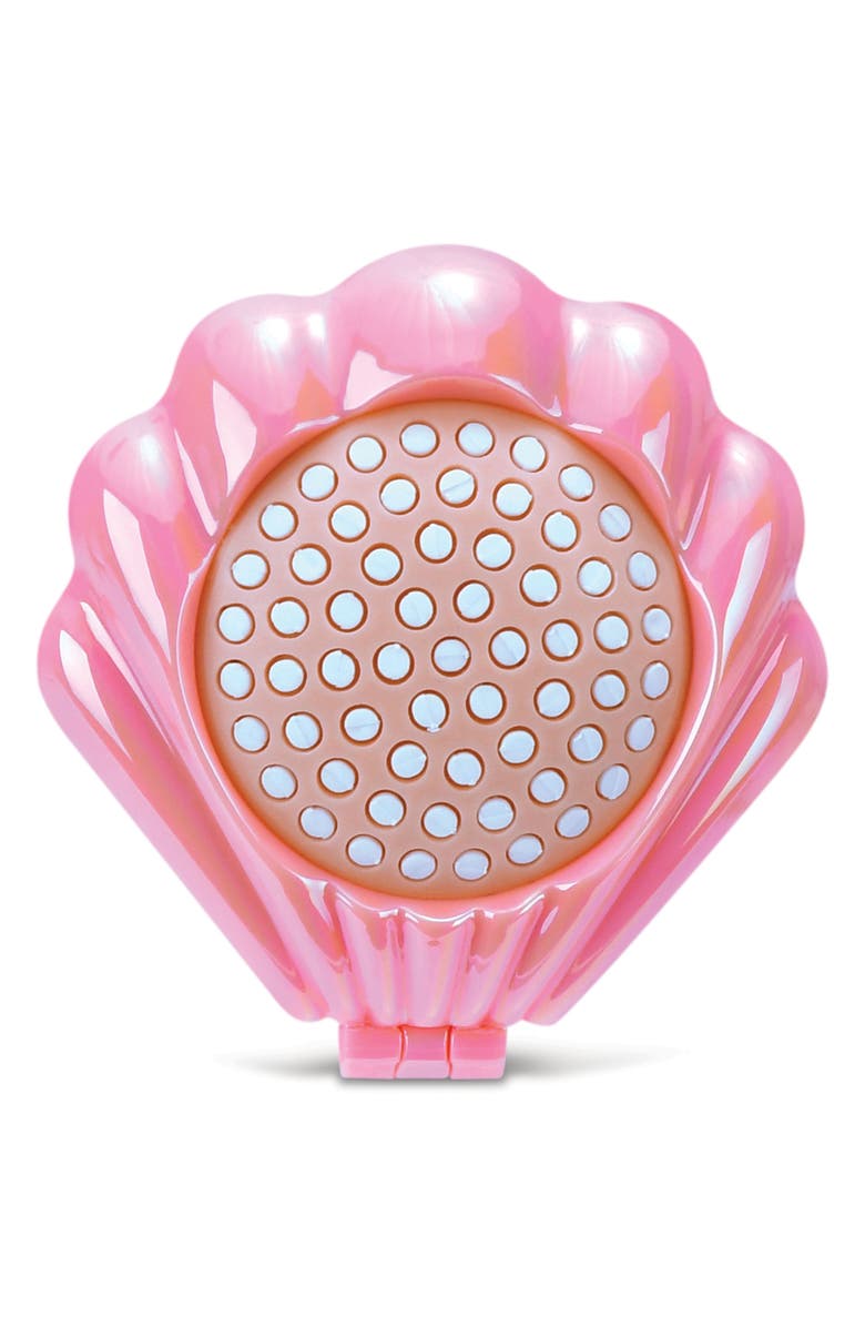 Iscream Mermaid Pop-Up Shell Brush, Alternate, color, Pink Multi