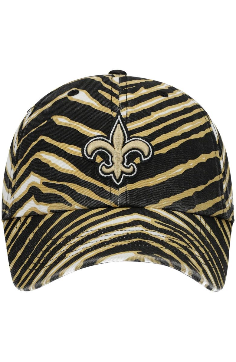 '47 Men's '47 Black New Orleans Saints Zubaz Clean Up Adjustable Hat, Alternate, color, 