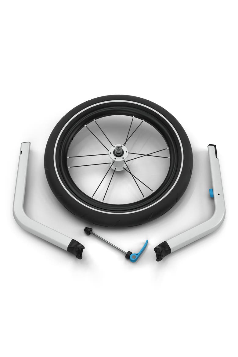 Jogger Conversion Kit for Thule Chariot Single Stroller, Alternate, color, BLACK