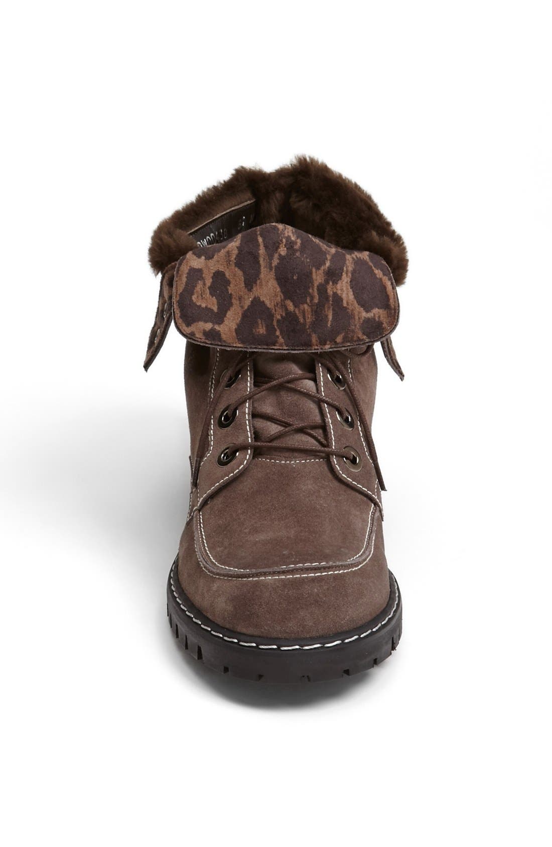 'Trucker' Bootie, Alternate, color, SEAL VELOUR