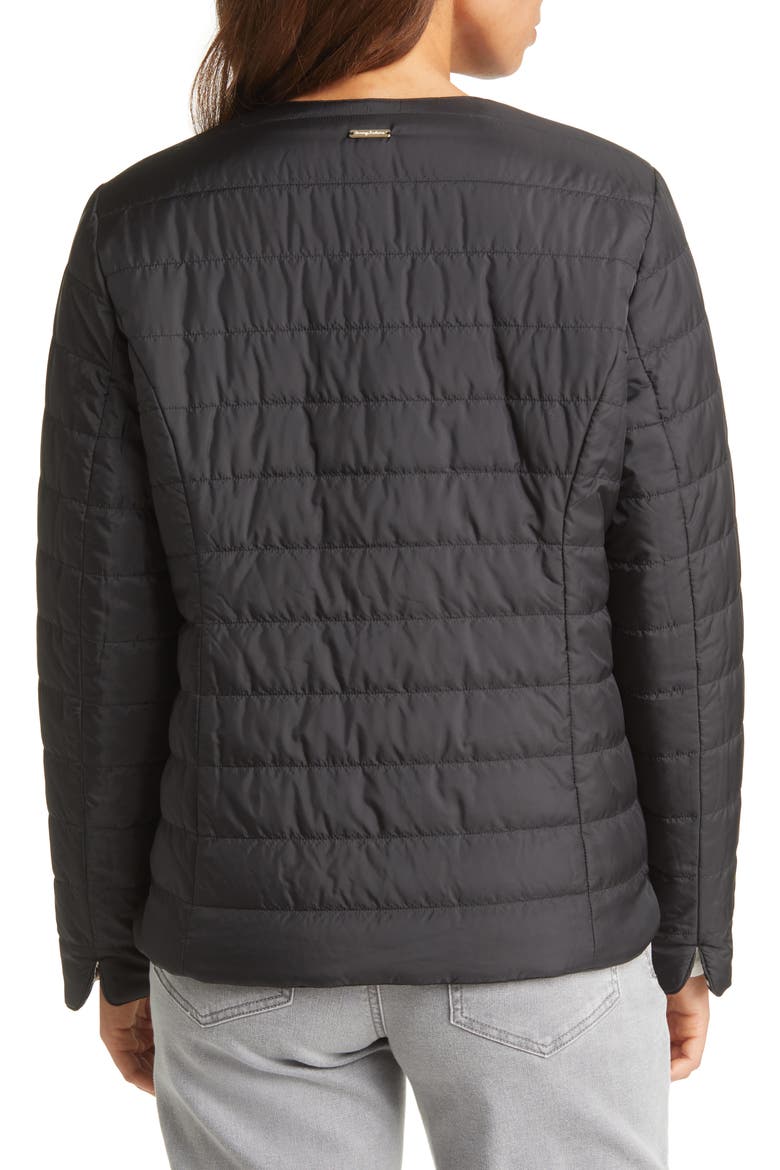 Reversible Snap Puffer Jacket, Alternate, color, BLACK GOLDEN HONEY
