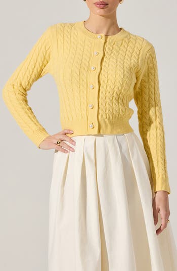 ASTR the Label Cable Stitch Cardigan | Nordstrom