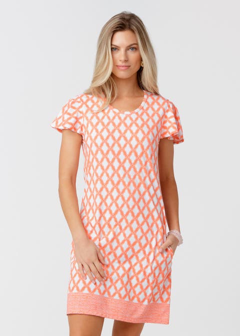 Short Sleeve Shift Dress