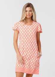 Cabana Life Short Sleeve Shift Dress