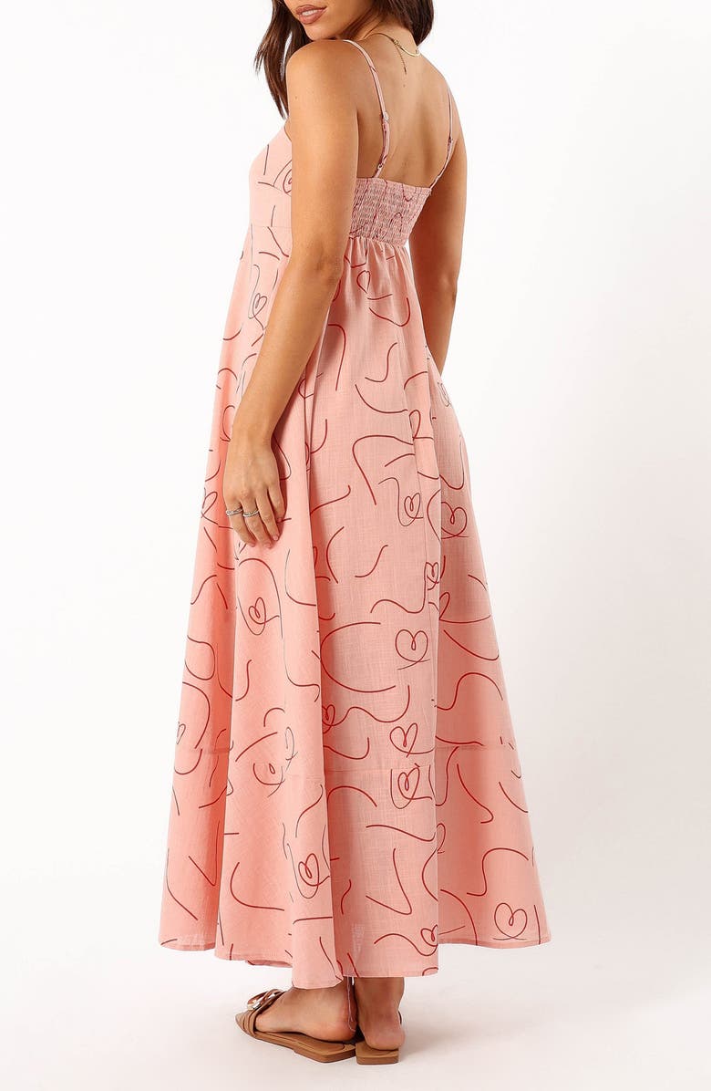 Petal & Pup Brea Allover Print A-Line Dress, Alternate, color, Red