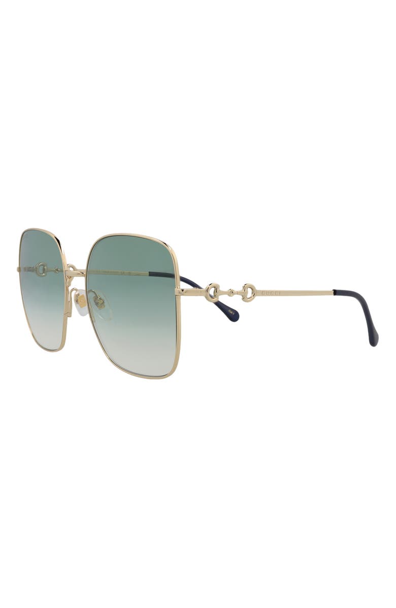 Gucci Novelty 61mm Square Sunglasses, Alternate, color, 