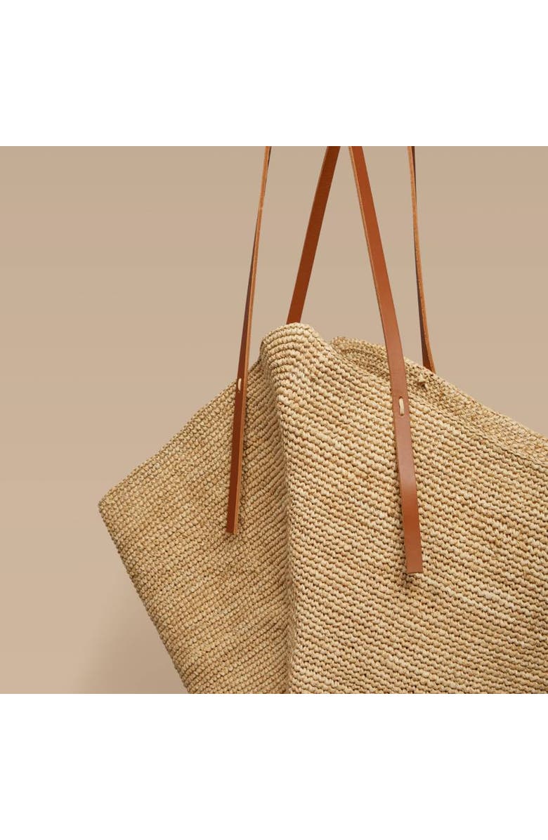 indego africa Bibiri Crochet Raffia Tote, Alternate, color,