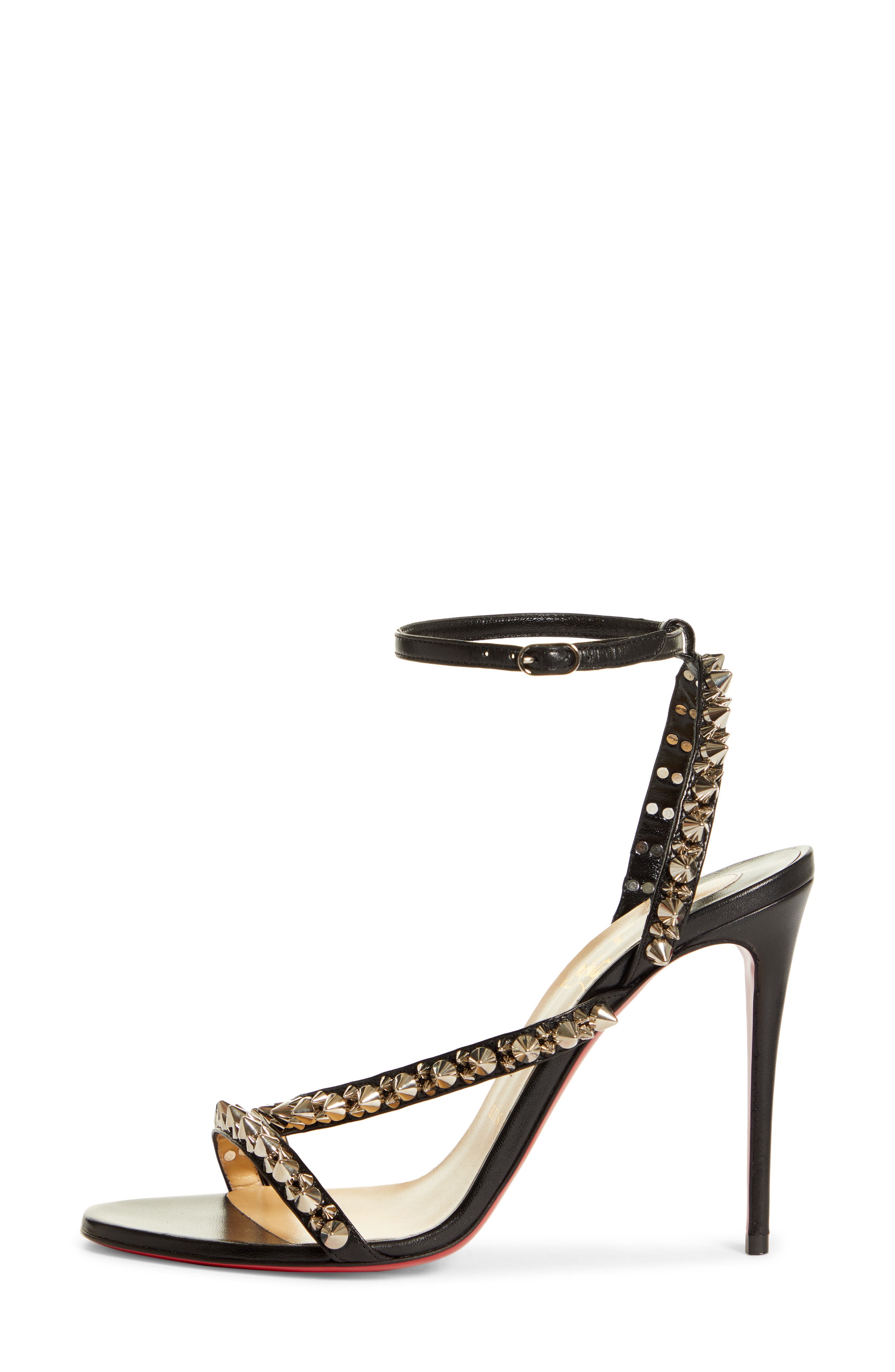 Christian Louboutin Mafaldina Spikes Sandal, Alternate, color, 