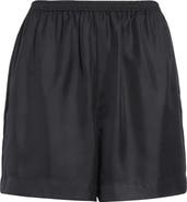 LOULOU DE SAISON Arl Silk Twill Shorts