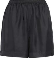 LOULOU DE SAISON Arl Silk Twill Shorts