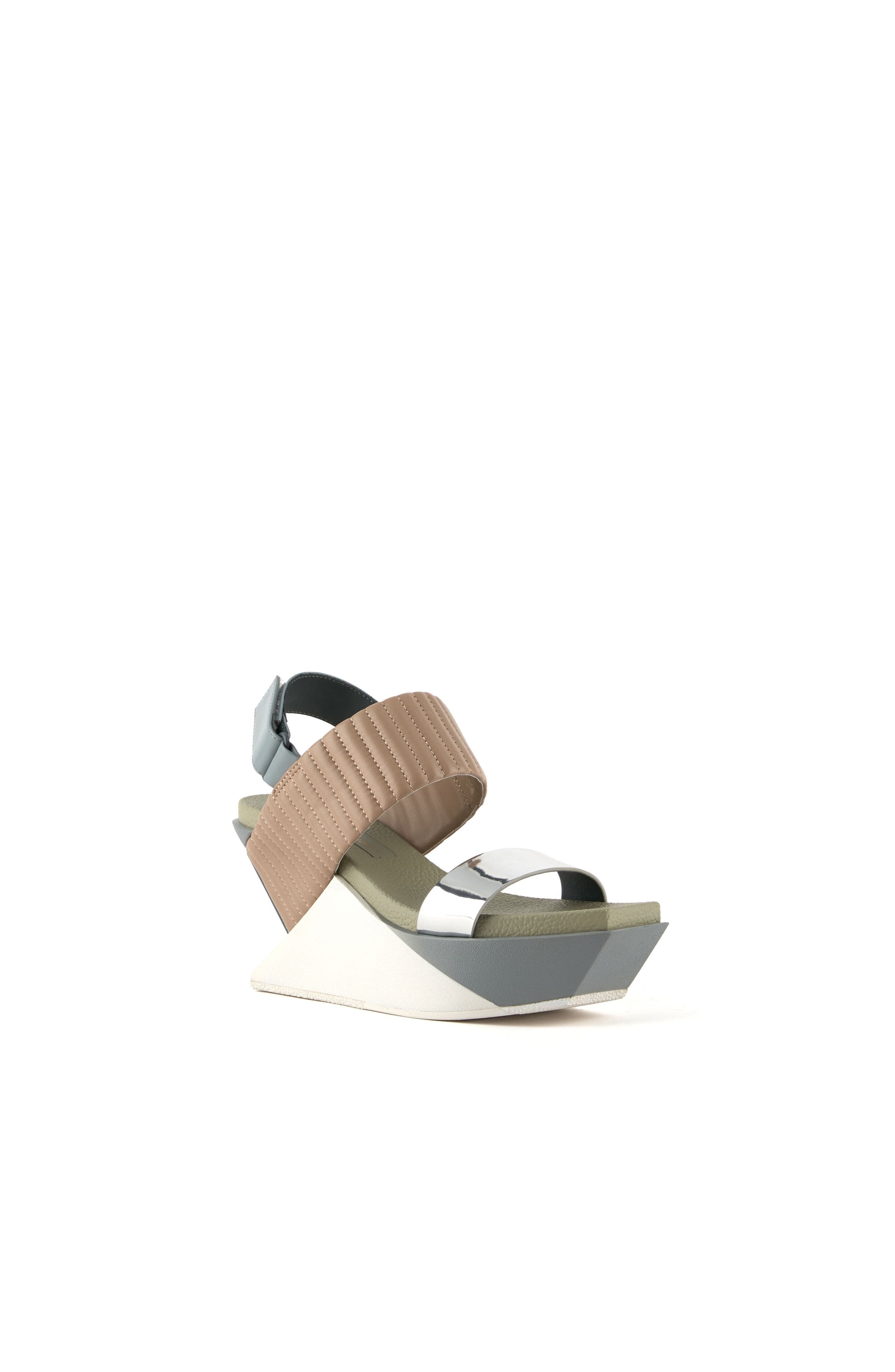 Delta Wedge Puffier Sandals, Alternate, color, Sierra