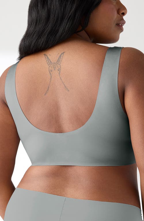 True & Co. True & Co Shiny Wireless Unlined Bra In Green