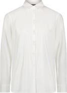 Lela Rose Cotton Poplin Bow Back Shirt