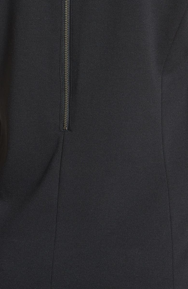 Halogen<sup>®</sup> Colorblock Mixed Media Top, Alternate, color, Navy- Black Colorblock
