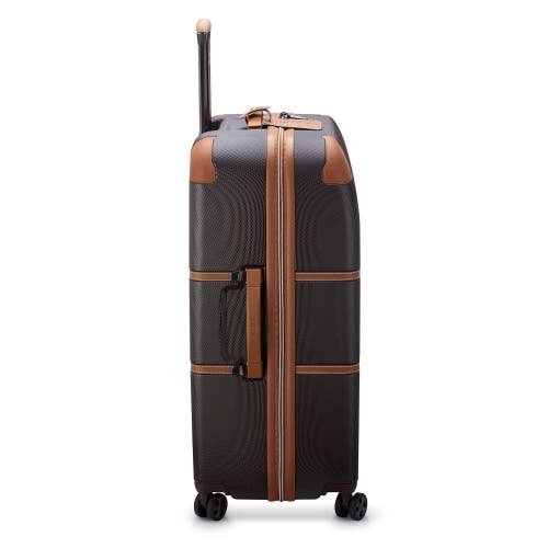 Delsey Paris Chatelet Air 2.0 Checked-large 28 Inch Hardside Luggage With Spinner Wheels In Brown
