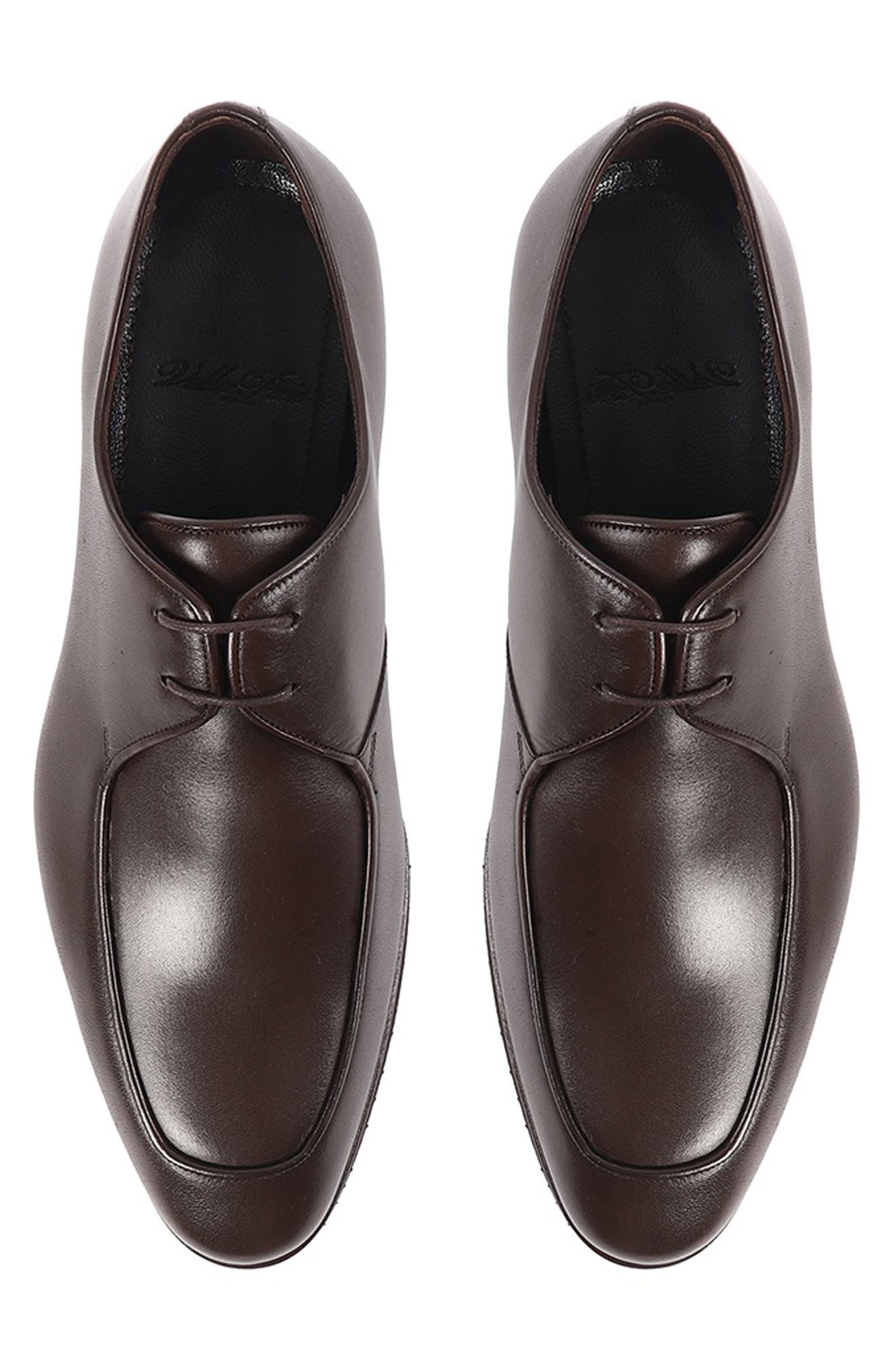 Baymont Apron Toe Oxford, Alternate, color, DARK BROWN