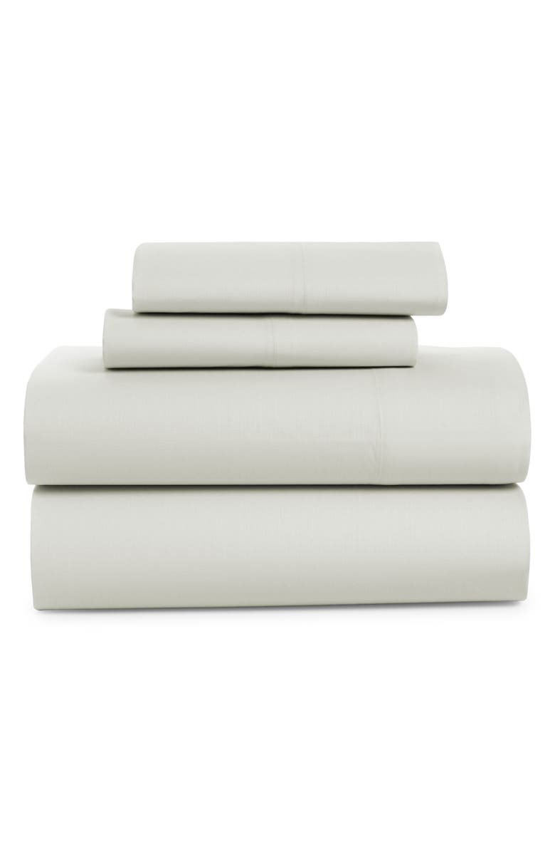 French Connection Cotton Percale 4-Piece Bed Sheet Set, Main, color, Harbor Mist