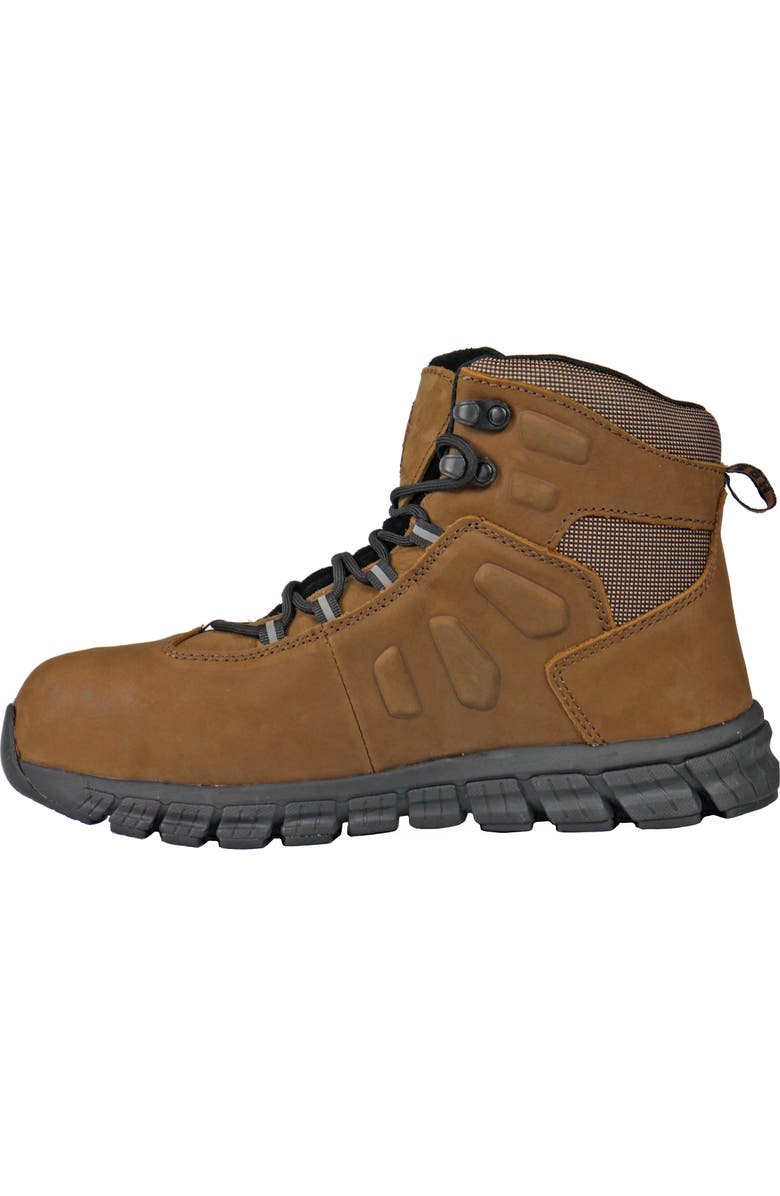 Hoss Boot Company HOSS Tikaboo Composite Toe Met Guard Work Shoe, Alternate, color, Brown