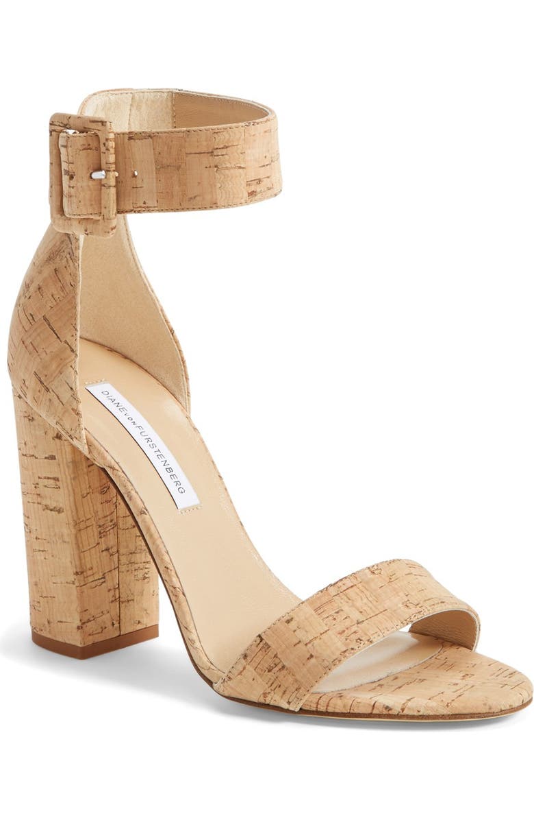 Diane von Furstenberg 'Ulrica' Ankle Strap Sandal, Main, color,