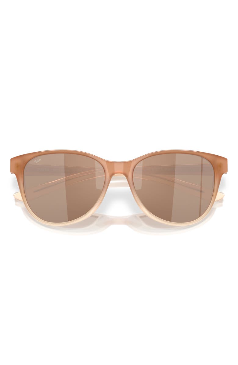 Costa Del Mar Catherine 57mm Polarized Phantos Sunglasses, Alternate, color, Sandbar/ Copper Silver 580G