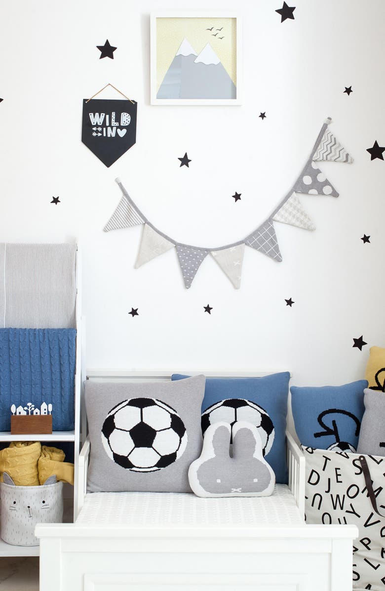 RIAN TRICOT Soccer Ball Accent Pillow, Alternate, color, 