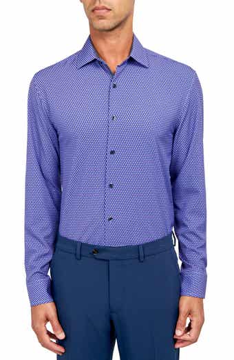 Geometric Print Performance Dress Shirt