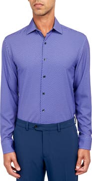 W.R.K Geometric Print Performance Dress Shirt