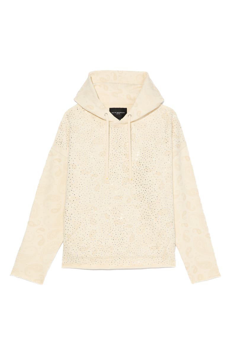 Cult of Individuality Rhinestone Paisley Cotton Hoodie, Alternate, color, Paisley