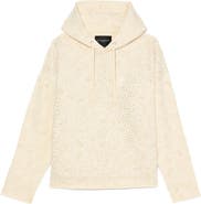 Cult of Individuality Rhinestone Paisley Cotton Hoodie