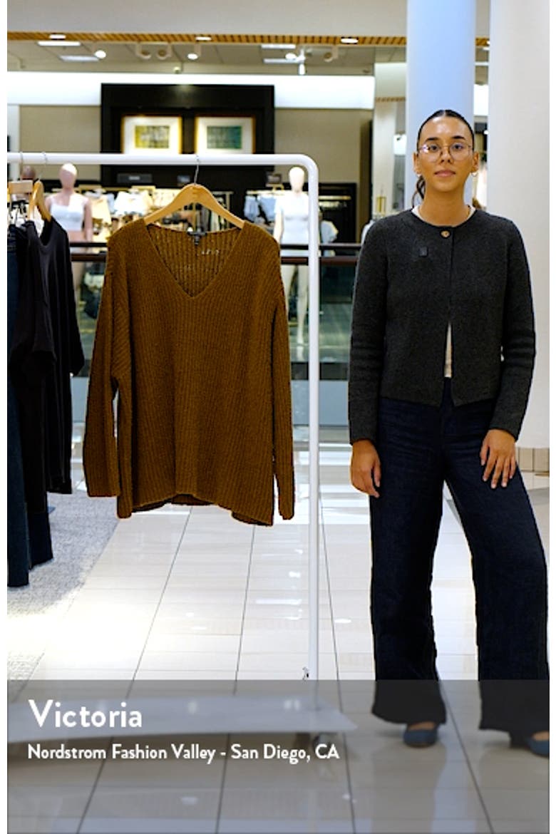 V-Neck Organic Cotton & Cashmere Blend Sweater video