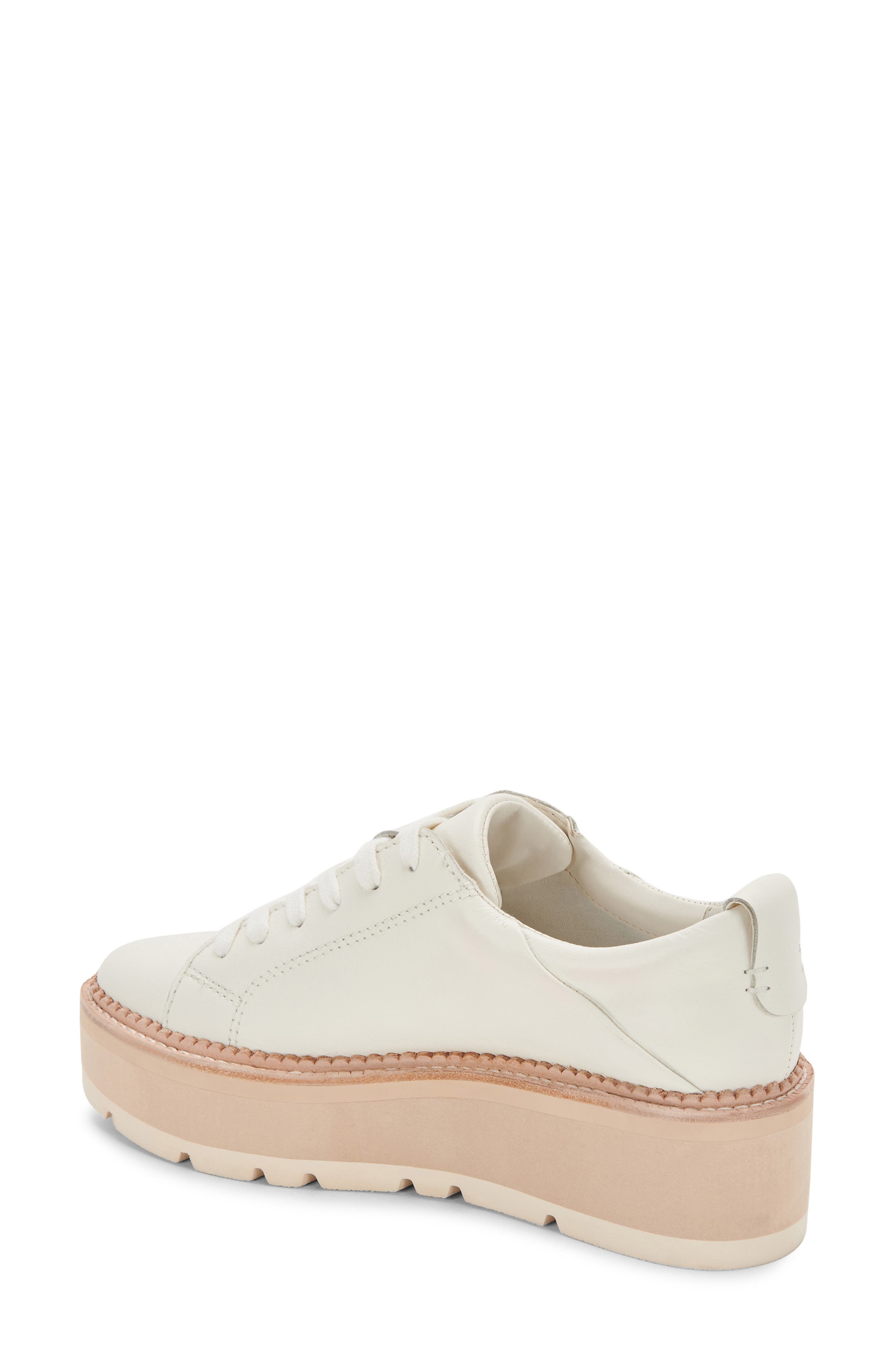 Toyah Platform Sneaker, Alternate, color, WHITE LEATHER