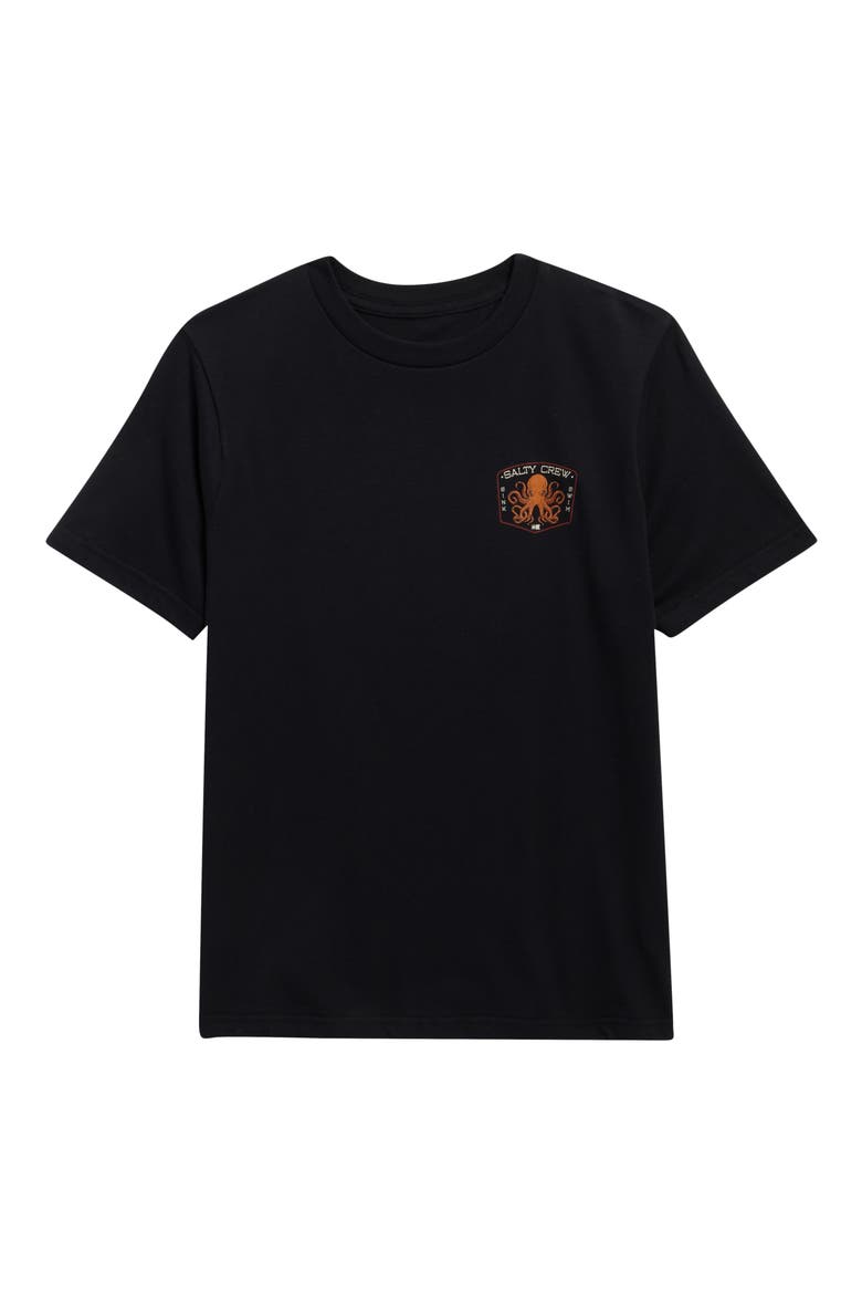Kids' Tako Club Graphic T-Shirt, Main, color, BLACK