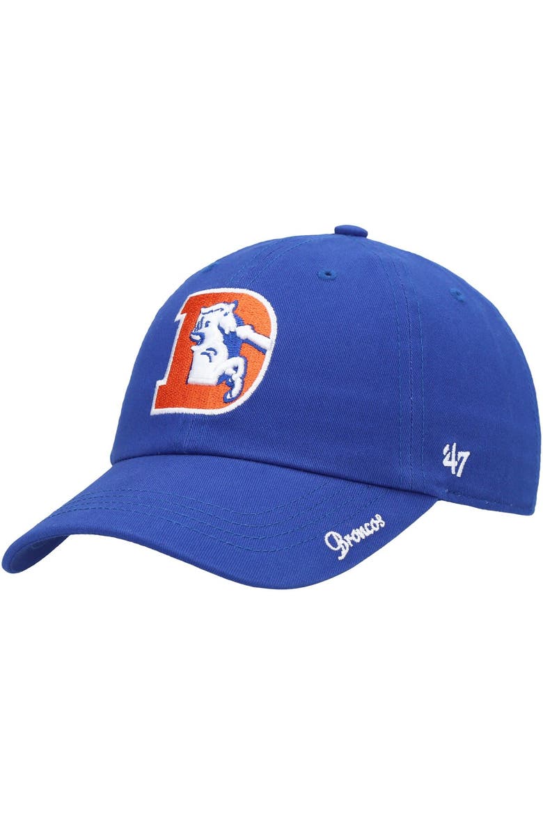 Women's '47 Royal Denver Broncos Miata Clean Up Legacy Adjustable Hat, Main, color, Royal