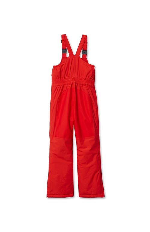 Lands' End Kids Squall Waterproof Iron Knee Bib Snow Pants In Red