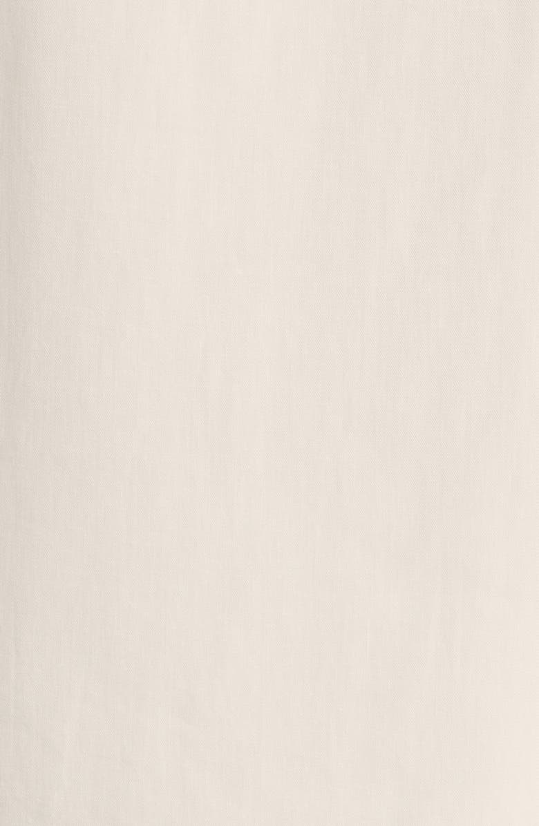 NN07 Julio 5029 Short Sleeve Lyocell & Linen Button-Up Camp Shirt, Alternate, color, White