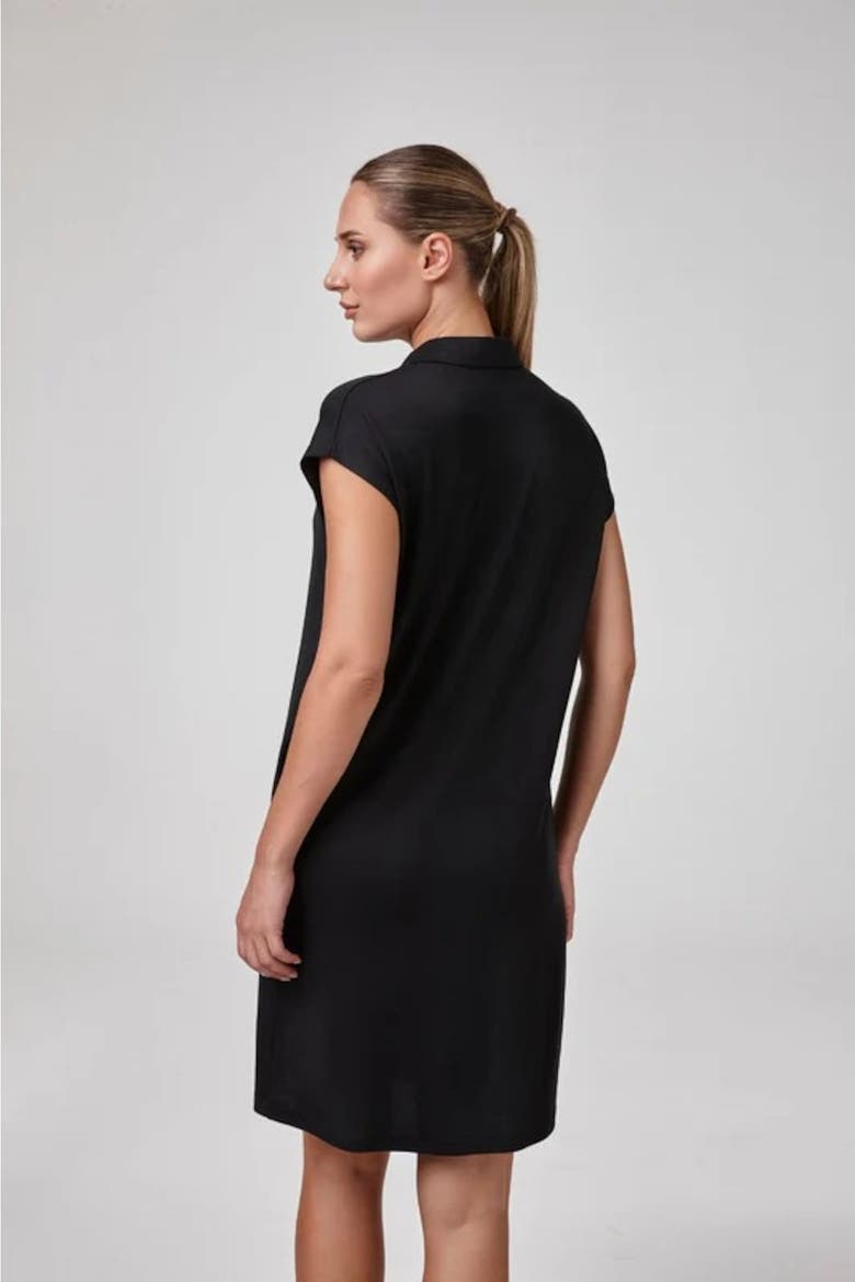Mavien Short Sleeve Dress, Alternate, color, Black