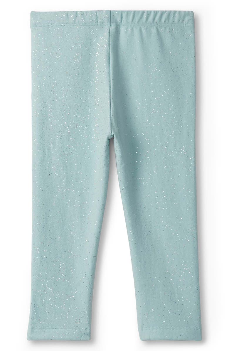 Hatley Cozy Glitter Leggings, Alternate, color, Green