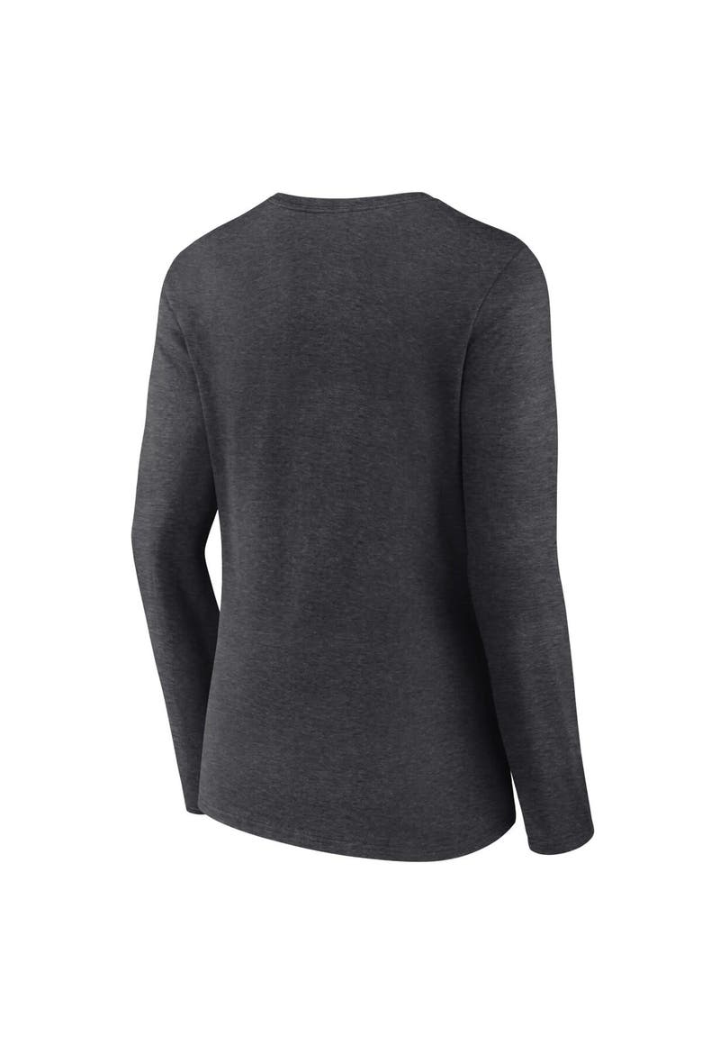 Women's Fanatics Branded Heather Charcoal Tampa Bay Buccaneers 2023 NFC South Division Champions Conquer Long Sleeve V-Neck T-Shirt, Alternate, color, Heather Charcoal