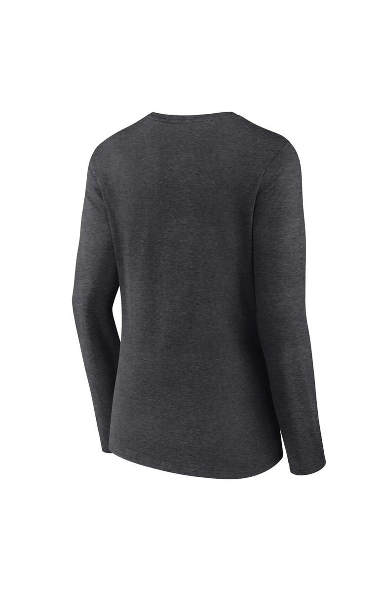 FANATICS Women's Fanatics Branded Heather Charcoal Tampa Bay Buccaneers 2023 NFC South Division Champions Conquer Long Sleeve V-Neck T-Shirt, Alternate, color, 