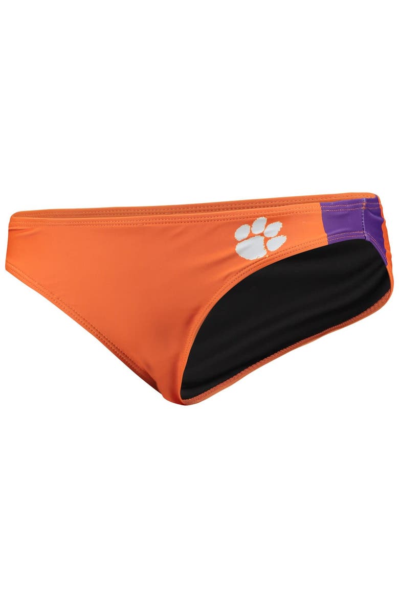 Women's FOCO Orange Clemson Tigers Wordmark Bikini Bottom, Alternate, color, Orange