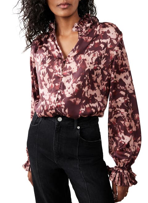 Printed Satin Blouse