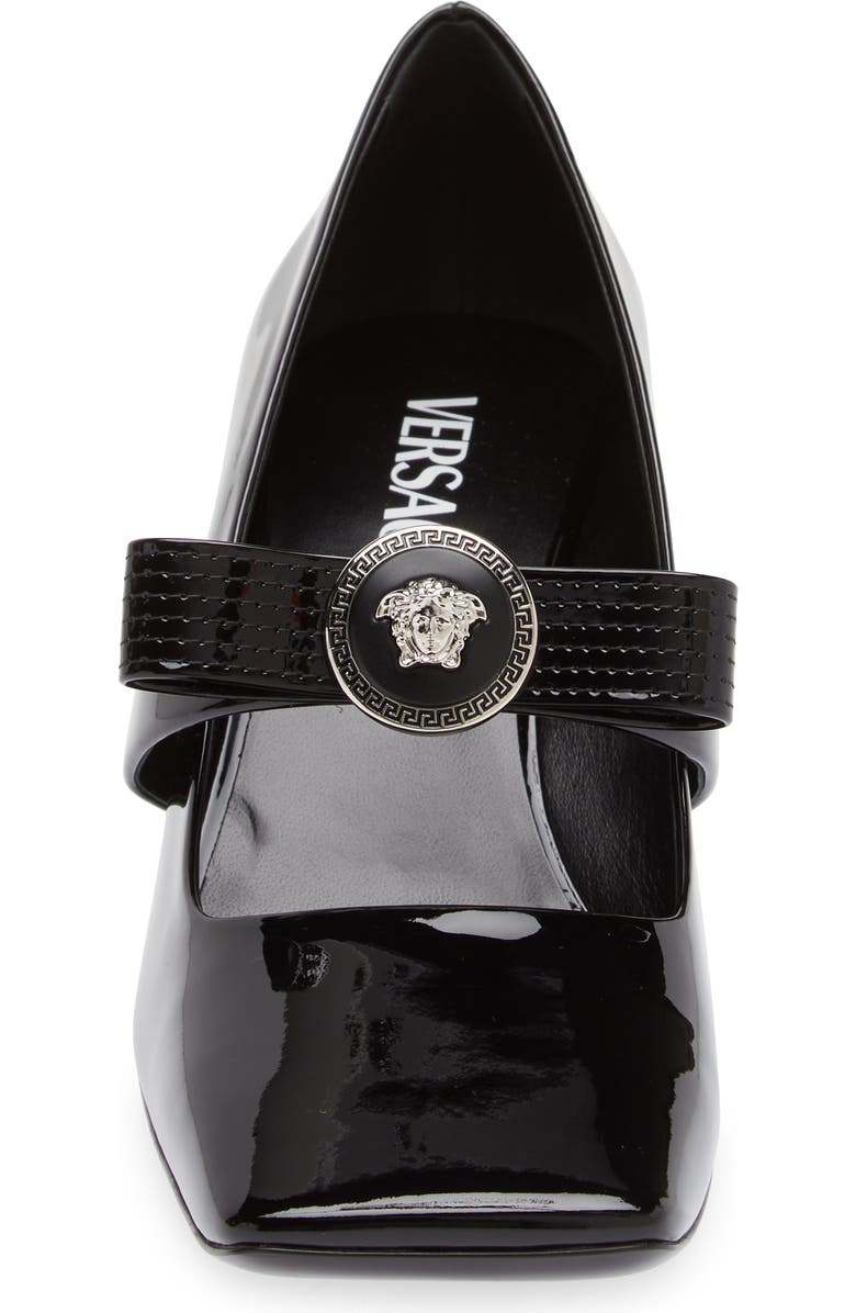 Versace Medusa Bow Mary Jane Pump, Alternate, color,