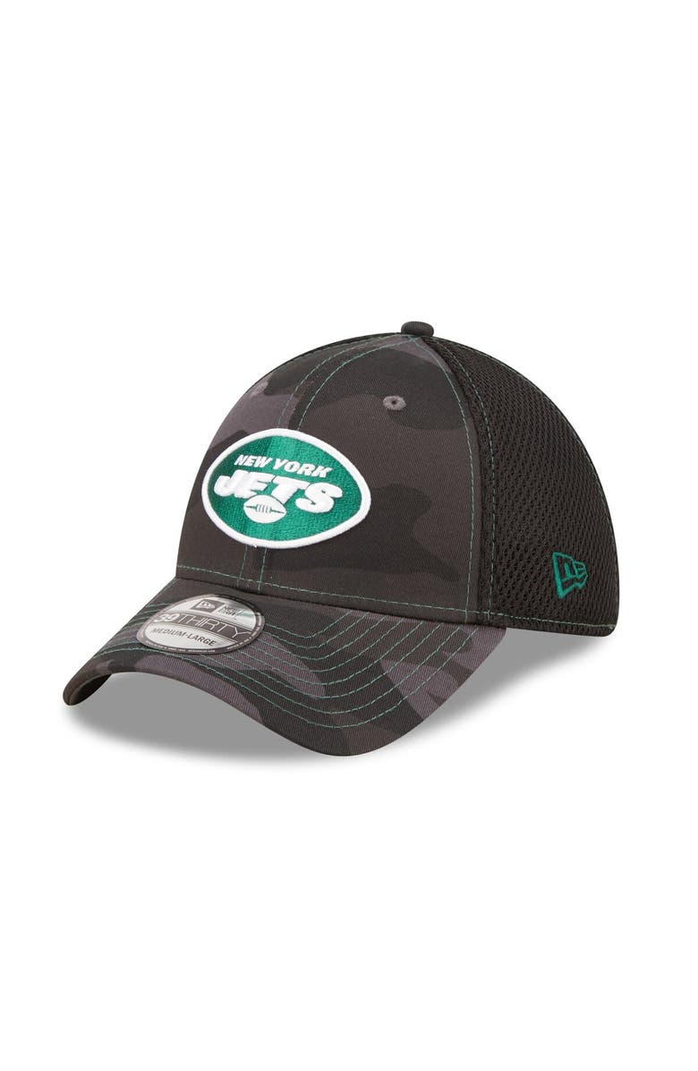 New Era Men's New Era Camo/Black New York Jets Logo Neo 39THIRTY Flex Hat, Main, color, Camo